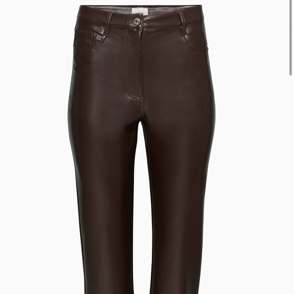 wilfred The Melina™ Cropped Pant in rich mocha brown